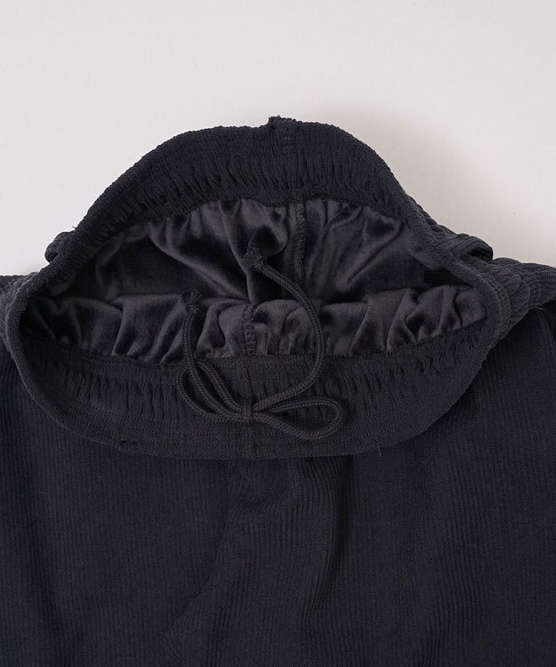 WEGO 【暖パンツ/SMLサイズ展開】裏ベロアシェフパンツ ブラック