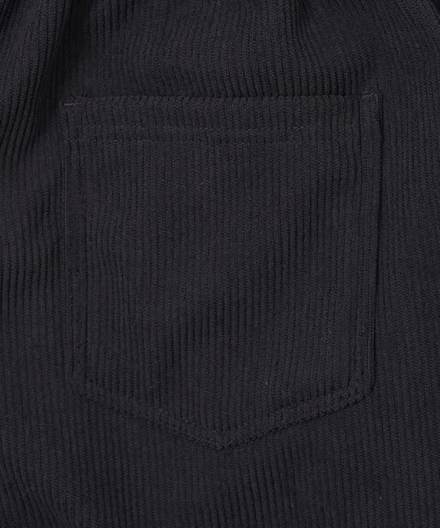 WEGO 【暖パンツ/SMLサイズ展開】裏ベロアシェフパンツ ブラック