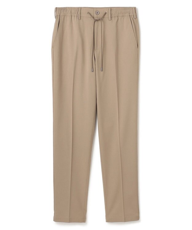 JOSEPH HOMME 新素材・新型【洗える/ストレッチ/ウエストゴム仕様】キャリーマンストレッチ ドロスト付ストレートパンツ / HOVE ベージュ系