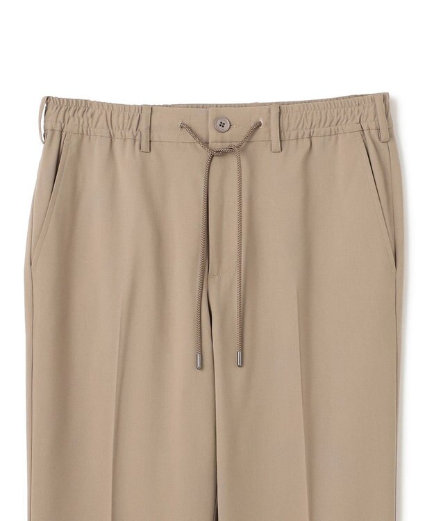 JOSEPH HOMME 新素材・新型【洗える/ストレッチ/ウエストゴム仕様】キャリーマンストレッチ ドロスト付ストレートパンツ / HOVE ベージュ系