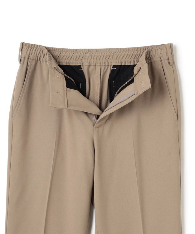 JOSEPH HOMME 新素材・新型【洗える/ストレッチ/ウエストゴム仕様】キャリーマンストレッチ ドロスト付ストレートパンツ / HOVE ベージュ系