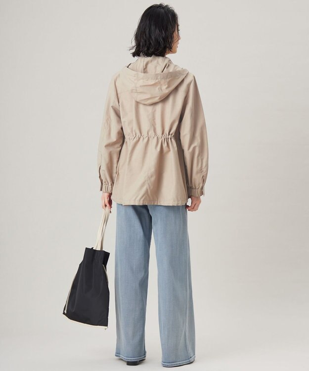 自由区 【カタログ掲載・撥水加工・洗える】コットンナイロンタッサー ブルゾン ベージュ