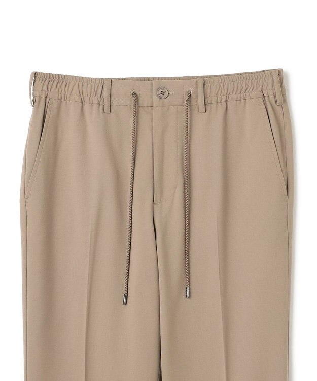 JOSEPH HOMME 新素材・新型【洗える/ストレッチ/ウエストゴム仕様】キャリーマンストレッチ ドロスト付ストレートパンツ / HOVE ベージュ系