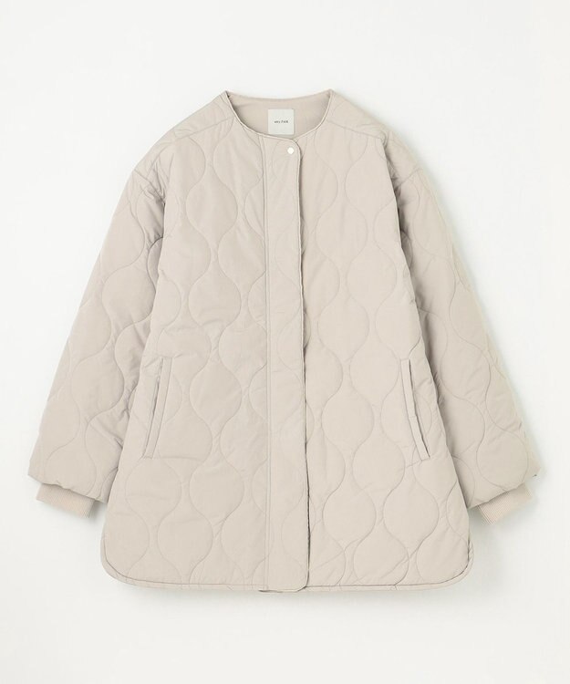 ANY 【蓄熱保温/撥水/洗濯機可能】撥水ウォームキルトブルゾン エクリュ