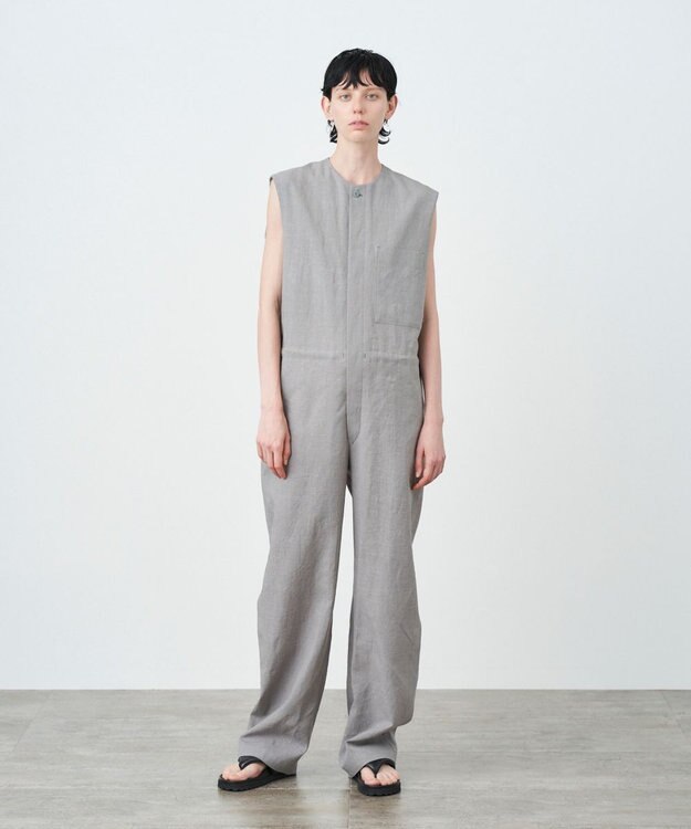 ATON KYOTO TSURIZOME LINEN | ジャンプスーツ GRAY