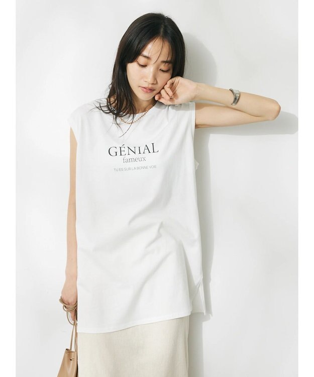 CRAFT STANDARD BOUTIQUE ＧＥＮＩＡＬ　プリントタンクトップ Off White
