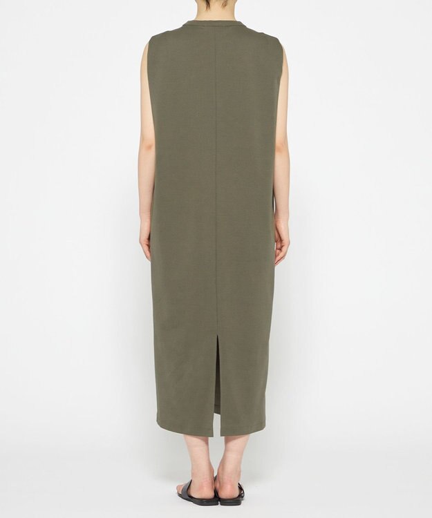 uncrave ダブルフェイスジャージー ワンピース カーキ