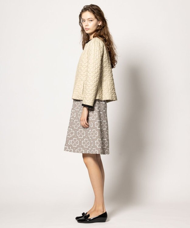 TOCCA 【消臭・洗える】CLOVER CARPET キルト中綿ショートコート ベージュ系