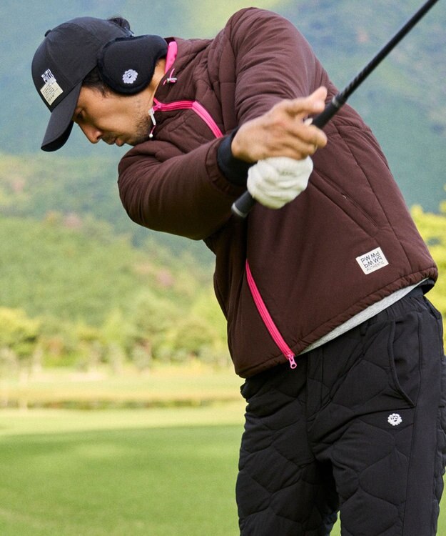 PW CIRCULUS 【UNISEX】WAVY ロゴイヤーマフ ブラック系