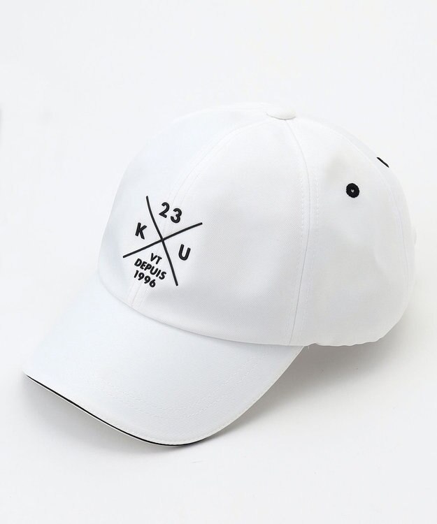23区GOLF 【UNISEX】ポリエステルツイルキャップ ホワイト系