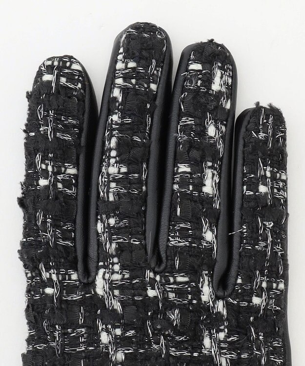 TOCCA 【数量限定・スマートフォンタッチ可能】TWEED GLOVES 手袋 ブラック系