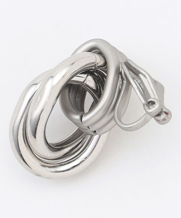 自由区 【SHIHOさん着用】リングMIX イヤリング シルバー