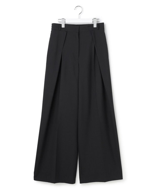 ICB L 【先行予約】ドライクールトロ クロスタックワイドパンツ ブラック