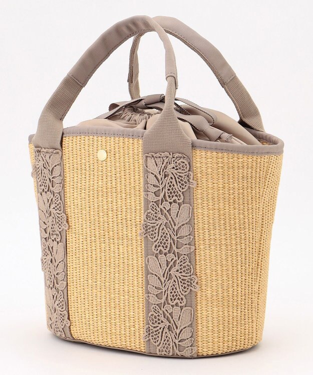 TOCCA TOUCH of LACE BASKET かごバッグ ベージュ系