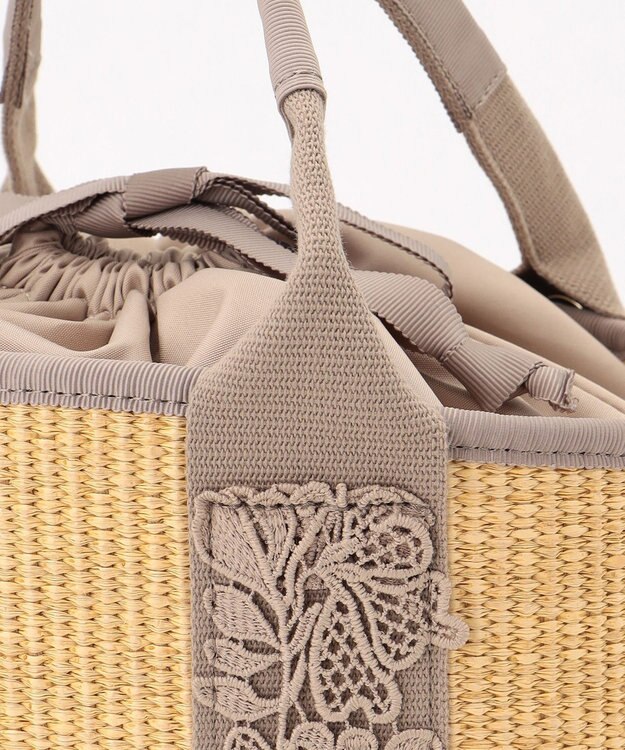 TOCCA TOUCH of LACE BASKET かごバッグ ベージュ系