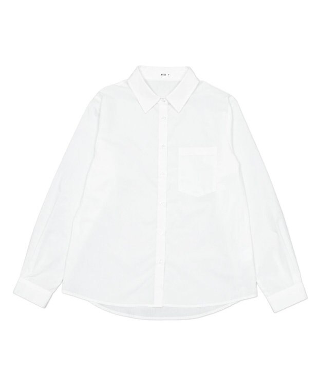WEGO 【SCHOOLITEM】スクールシャツL／S ホワイト
