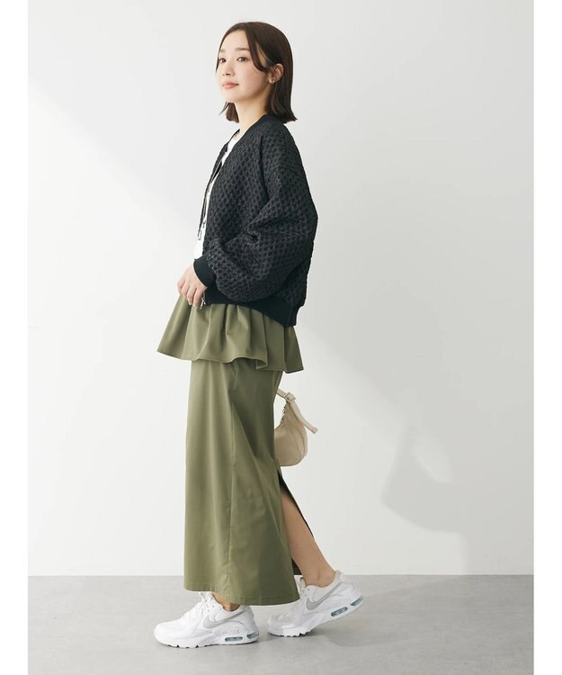 Green Parks ・ＳＵＧＡＲ　ＳＰＯＯＮ　３ｗａｙペプラムスカート Khaki