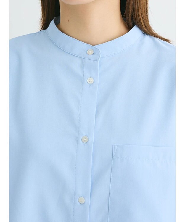 Green Parks いろいろ機能　ドルマンシャツ Sax