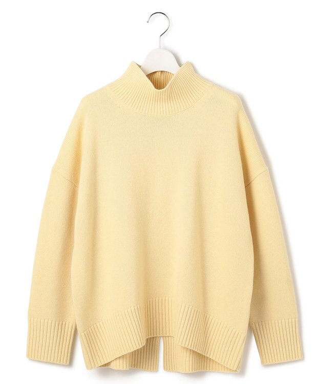 23区 S 【好評につき新色追加/CLASSY.1月号掲載】ウールカシミヤブレンド スタンドネック ニット イエロー系