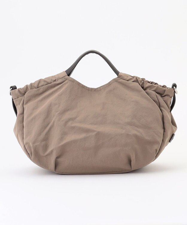 LA BAGAGERIE 【MONICA】サイドギャザー2WAYトートバッグ Sサイズ ベージュ