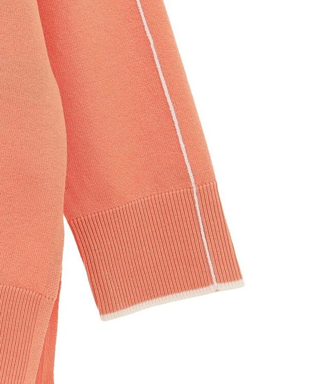 Green Parks アンチピリングライン入りニットプルオーバー Orange