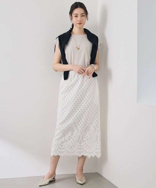 自由区 【アンサンブル対応】シアーシルクミックス カーディガン ブラック