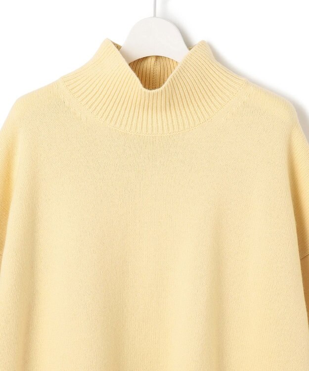 23区 L 【好評につき新色追加/CLASSY.1月号掲載】ウールカシミヤブレンド スタンドネック ニット イエロー系