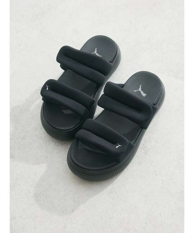 Green Parks ■PUMA Mayu Puffy Slides サンダル Black