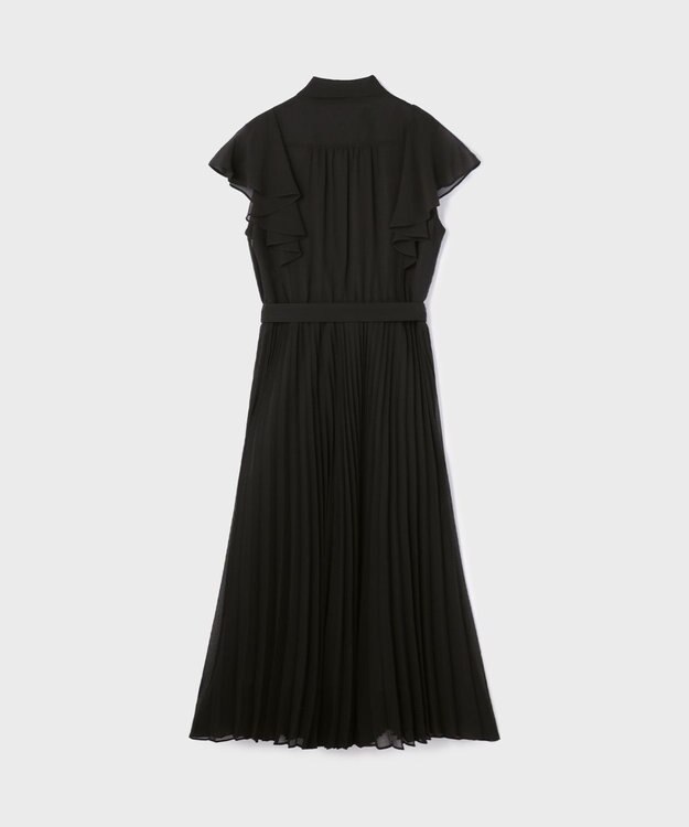 GRACE CONTINENTAL ボウタイプリーツドレス ブラック