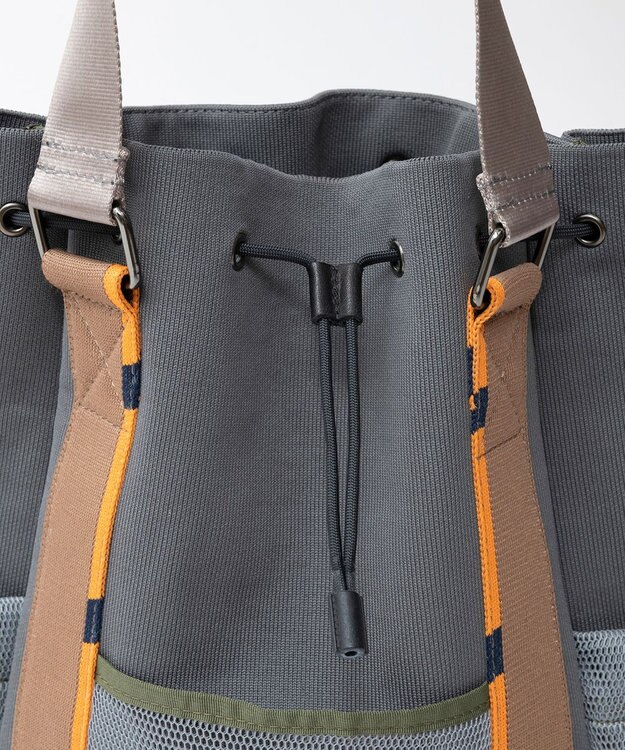 TRICOTE 【2WAY】ポケットメッシュトート / リュック 95GRAY