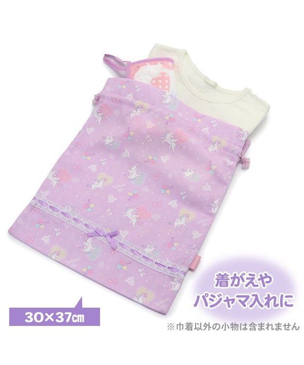 Mother garden マザーガーデン ユニコーン 巾着 大 《ハピネス柄》 -