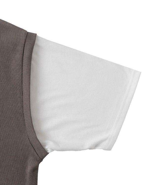 WEGO フェイクレイヤードベストT（S） ダークグレー