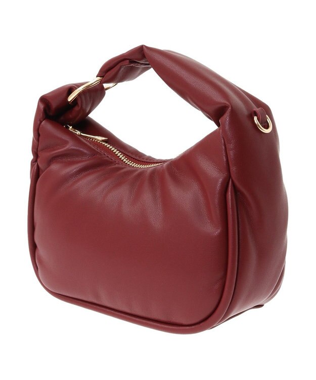 Green Parks ・ｃａｃｈｅ　ｃａｃｈｅ　メタルアクセントミニショルダー Bordeaux