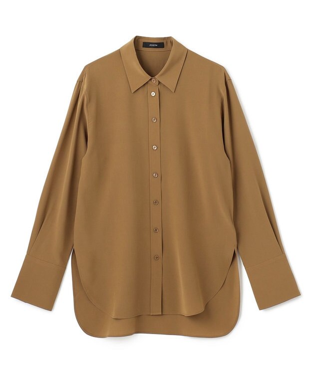 JOSEPH 【洗える】ニューシーディーシー　シャツブラウス Khaki