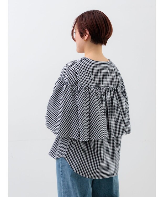 Te chichi ビッグフリルブラウス ブラック