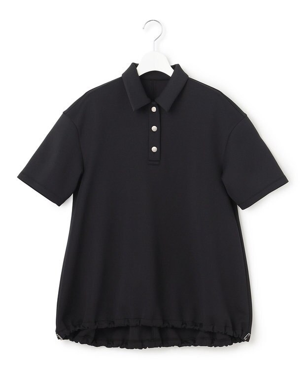 23区 S 【R(アール)】アクアスーティングジャージー ポロシャツ ブラック系