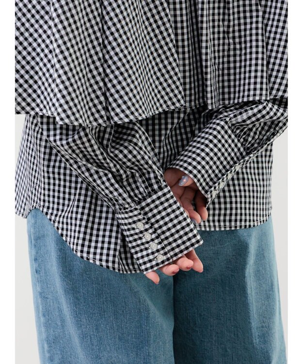 Te chichi ビッグフリルブラウス ブラック