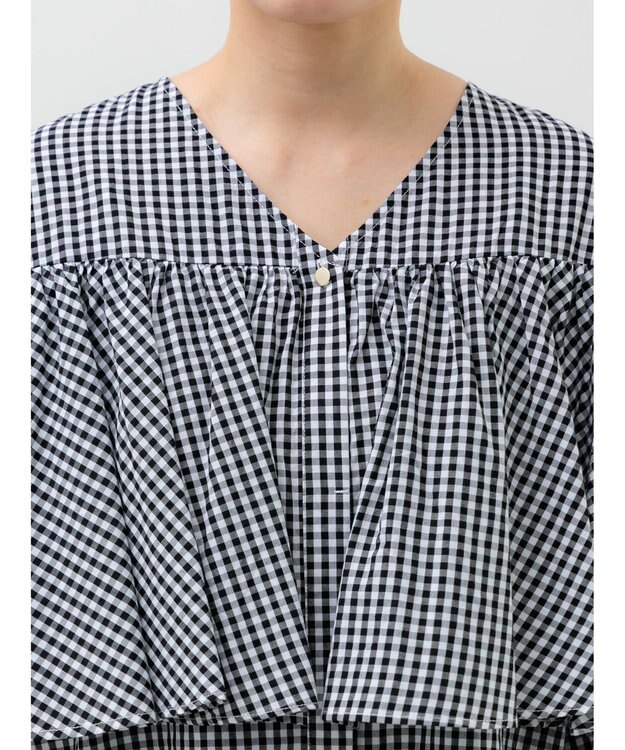 Te chichi ビッグフリルブラウス ブラック