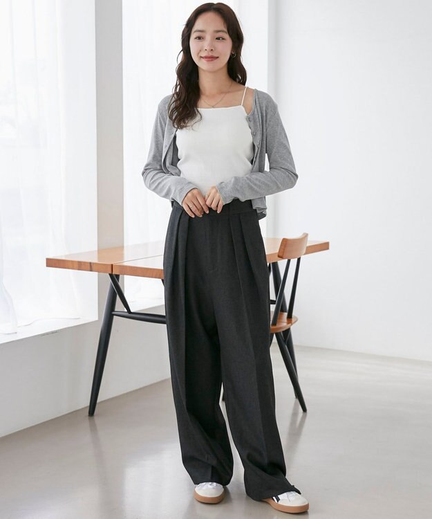 WEGO 【カップ付きインナー】なちゅ盛れカップインキャミ オフホワイト