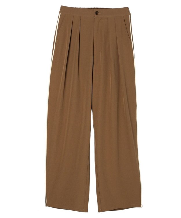 CRAFT STANDARD BOUTIQUE サイド配色パイピングパンツ Mocha