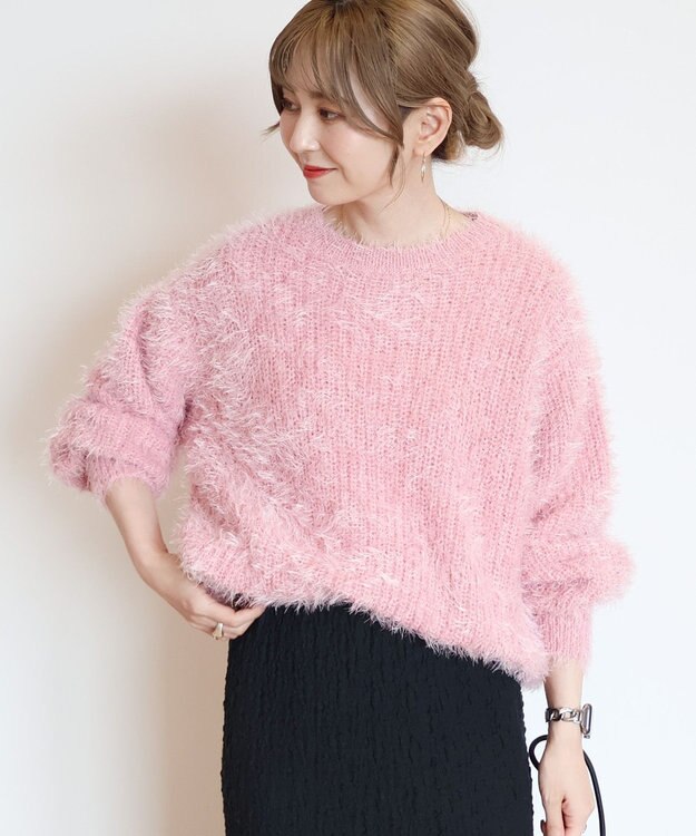 AMERICAN HOLIC フェザーゆるニットプルオーバー Pink