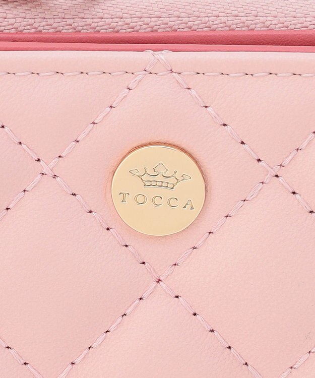 TOCCA TRACE PAVE BIFOLD WALLET 二つ折り財布 ピンク系