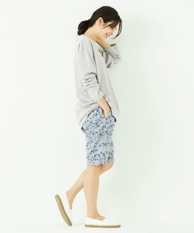 JOSEPH ABBOUD MOUNTAIN 【SPACE】OGアロハペイズリー ハーフパンツ ライトグレー系6