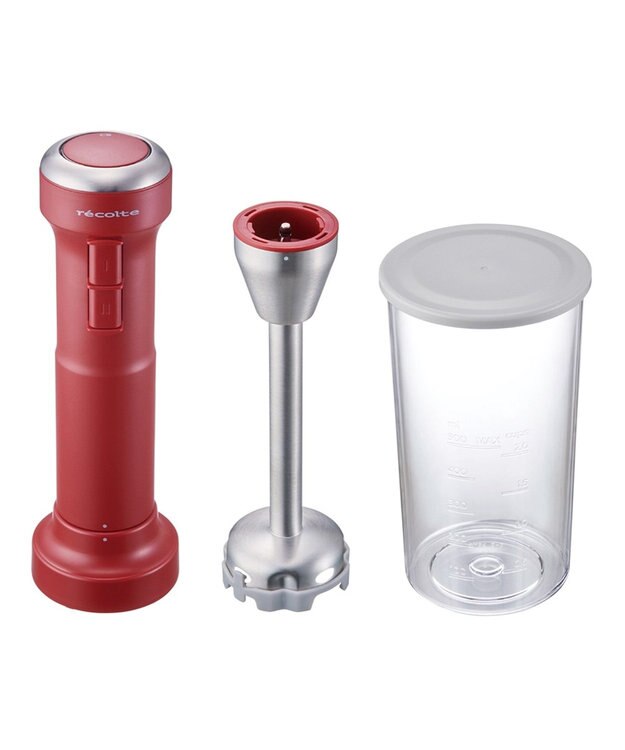 YAMATO テーブル＆キッチン 【レコルト】コードレスハンディブレンダー  レッド  RHB-2(R) レッド