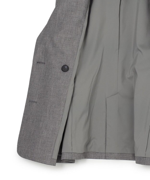 23区 【23区 | 5525gallery】ウールストレッチ ダブル前 ジャケット グレー系