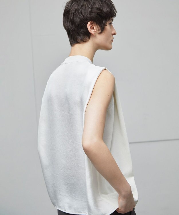 BEIGE， 【洗える】VALOIS / ドッキングニット Ecru