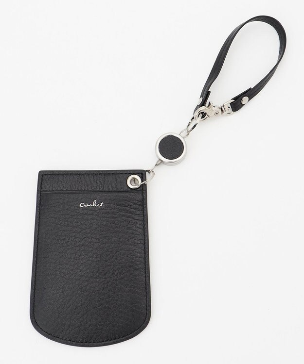 airlist リール付きパスケース Tram トラム ブラック