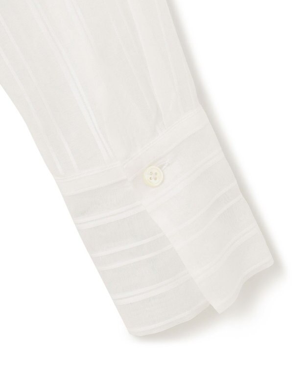 ICB C/Siドビーストライプ ボウタイブラウス オフホワイト系