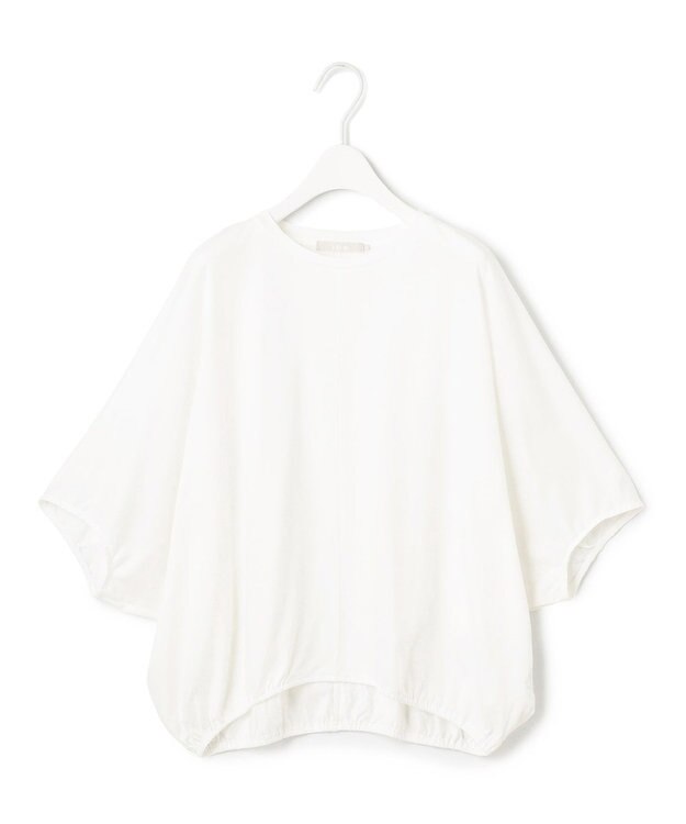 ICB L 【接触冷感・速乾・洗える】Ly.Coハイゲージ ドルマンスリーブプルオーバー オフホワイト系