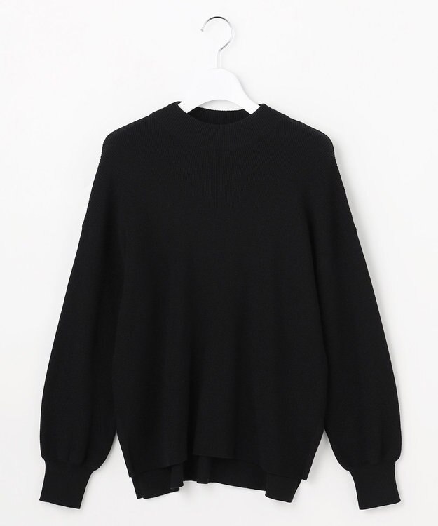 ANY SIS CICA加工 ビューティ畔ボトルネック ニット ブラック